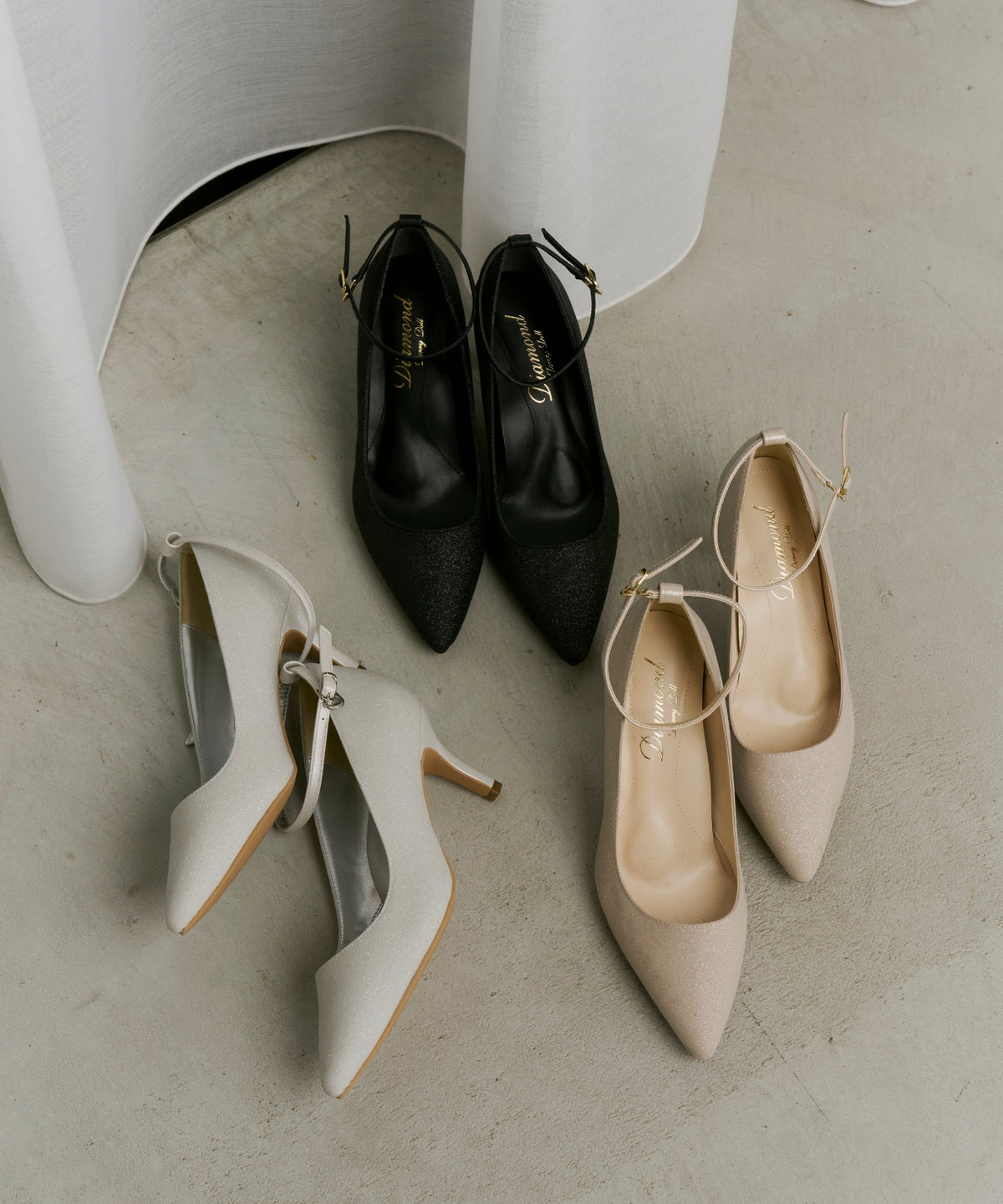 glitter pointed toe pumps(9162-4) – ALTIERA