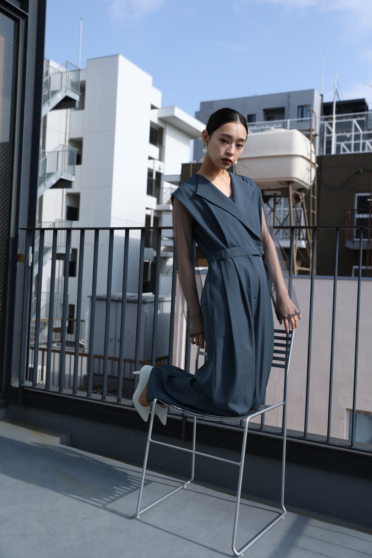 Standout collar all-in-pants(920‐1) – ALTIERA