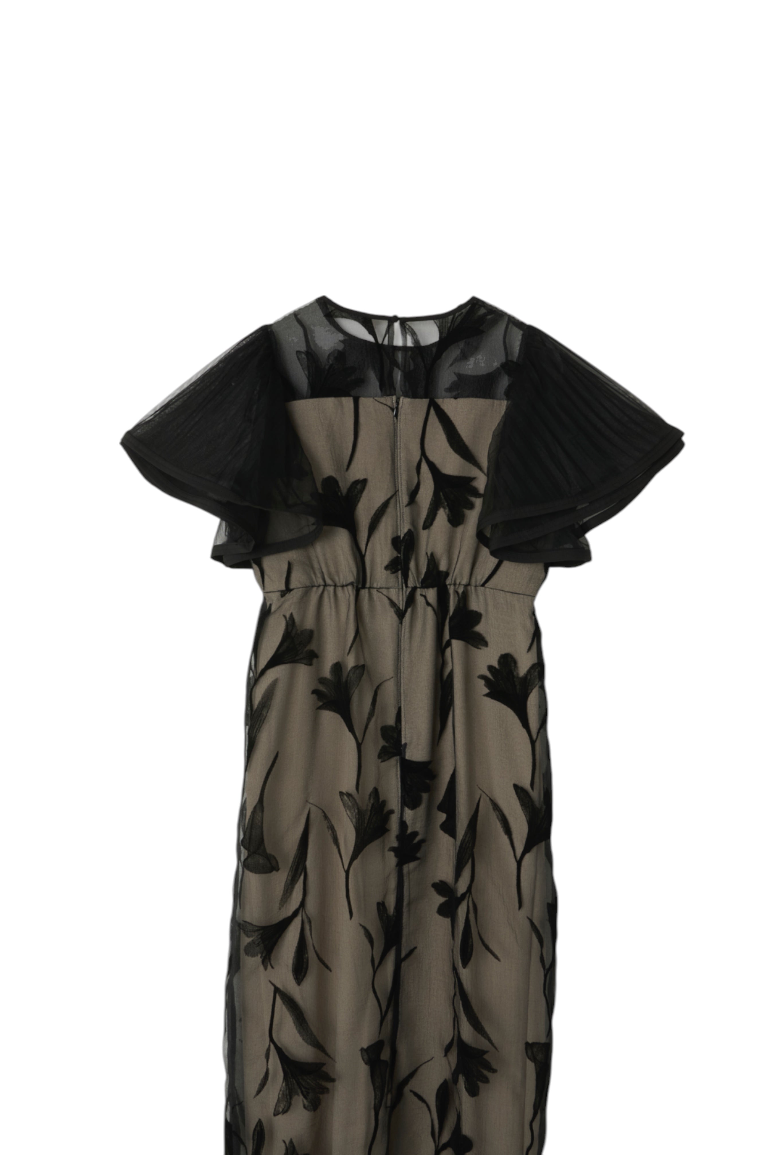 Circurar sleeve flower dress(9561-1) – ALTIERA