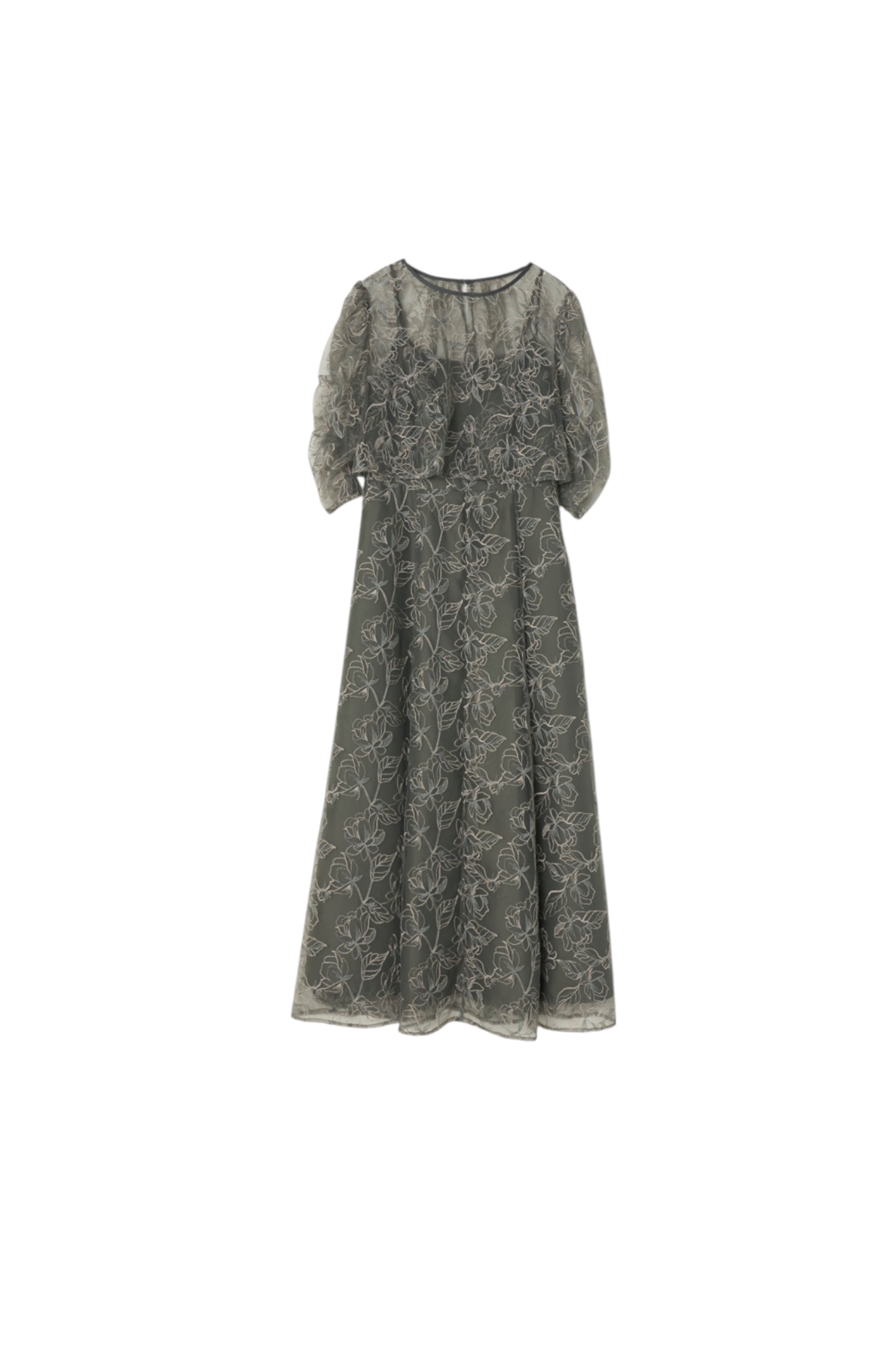 flower lace 2piece dress(0402-149) – ALTIERA