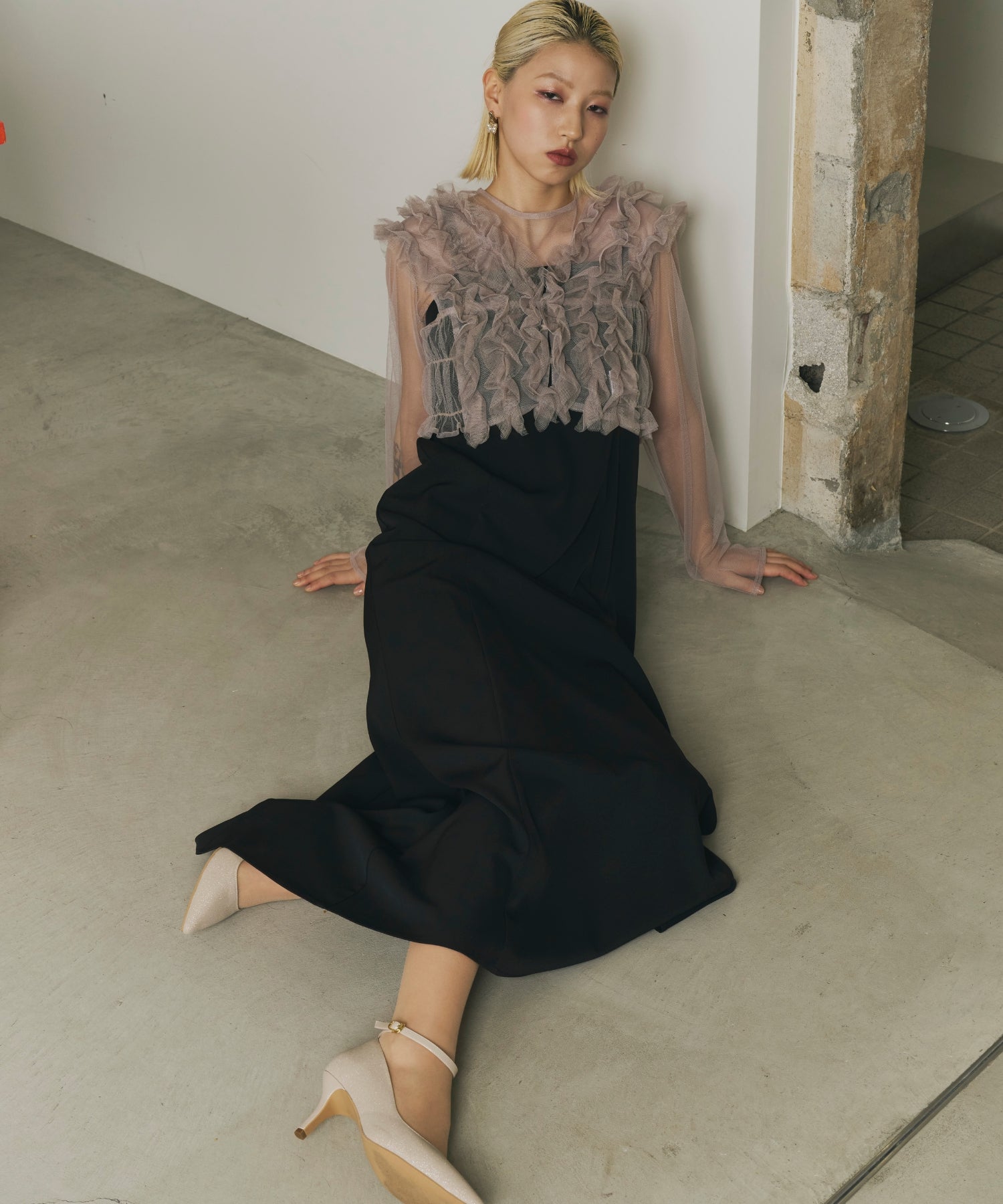 Many way frill dress (913-1) – ALTIERA