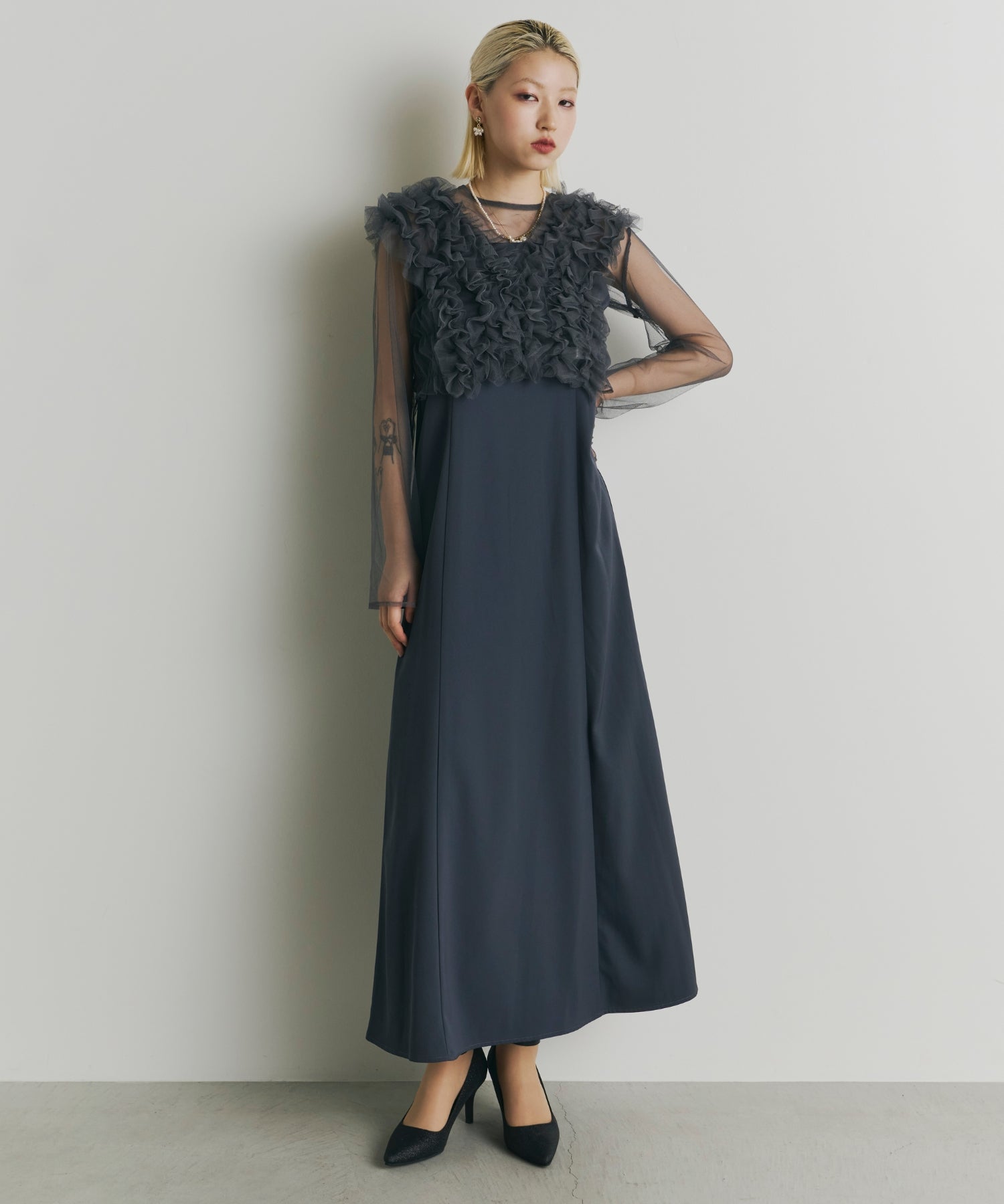 Many way frill dress – ALTIERA