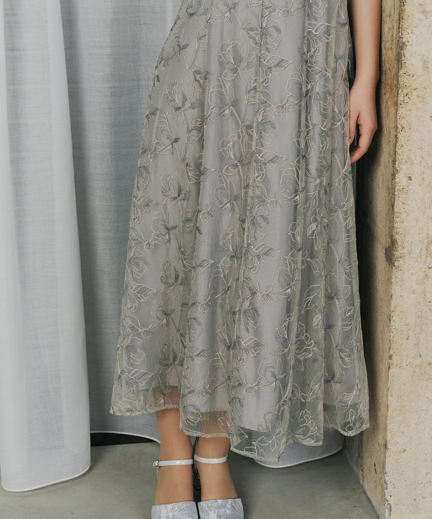 flower lace 2piece dress(0402-149) – ALTIERA