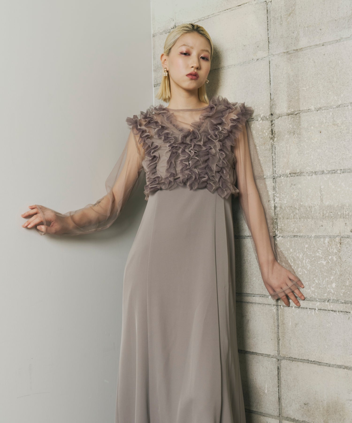 Many way frill dress (913-1) – ALTIERA