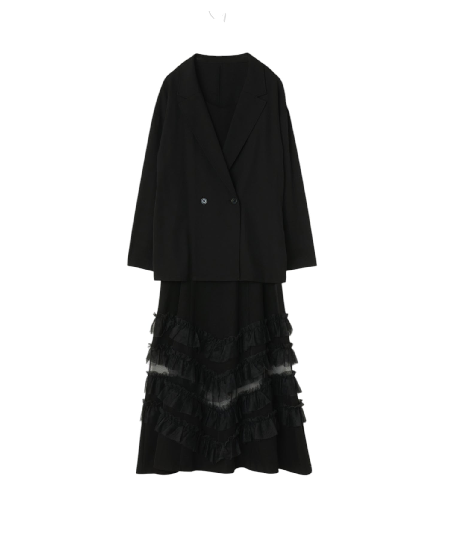 Transparent hem setup dress(934-1) – ALTIERA