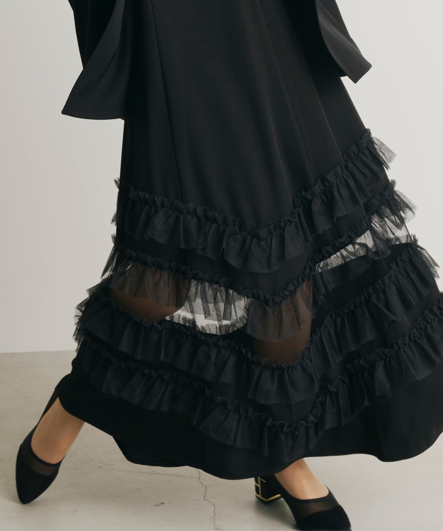 【にゃんこちゃん】Transparent hem setup dress Transparent hem setup dress – ALTIERA
