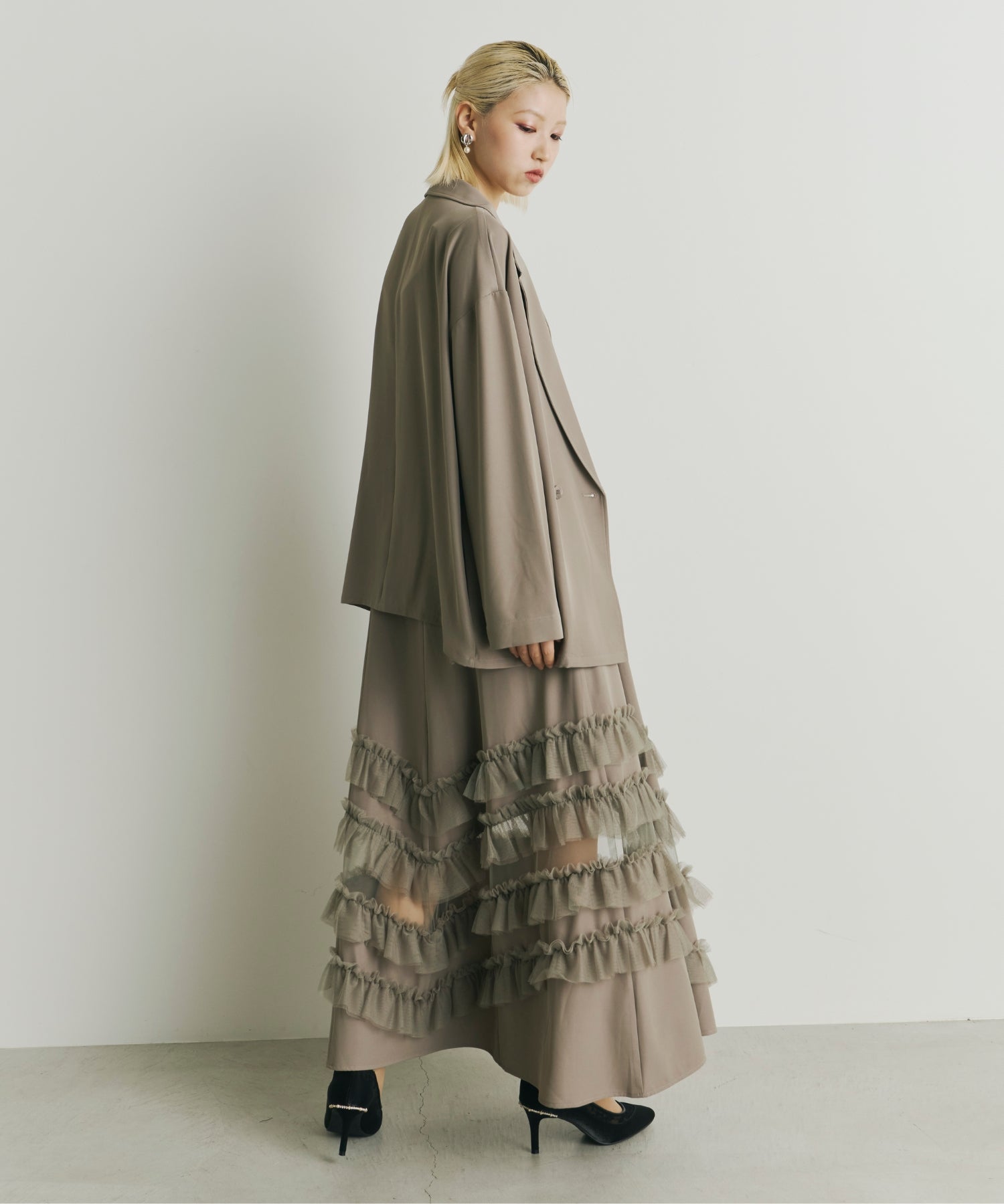 Transparent hem setup dress(934-1) – ALTIERA