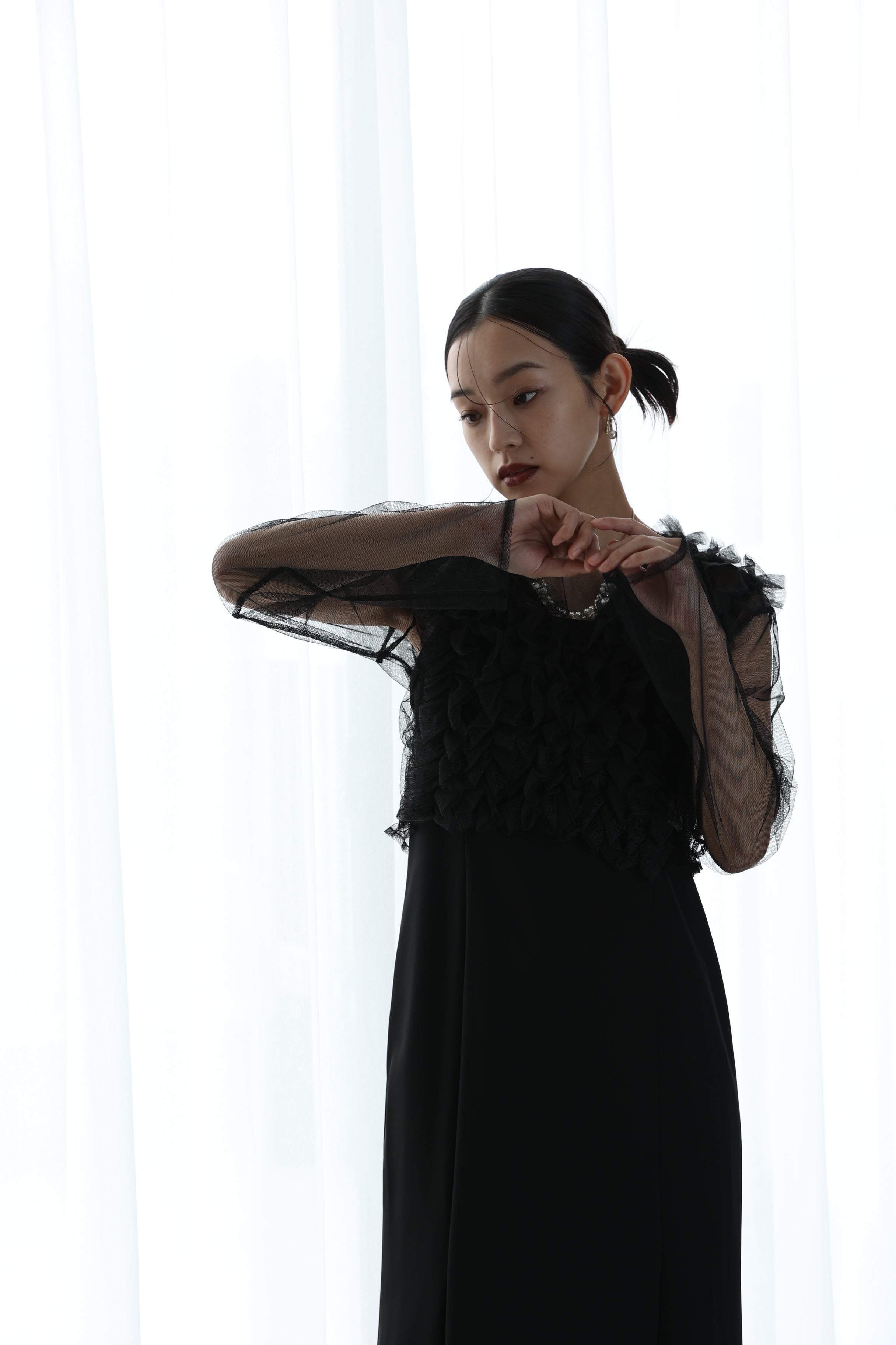 Many way frill dress (913-1)