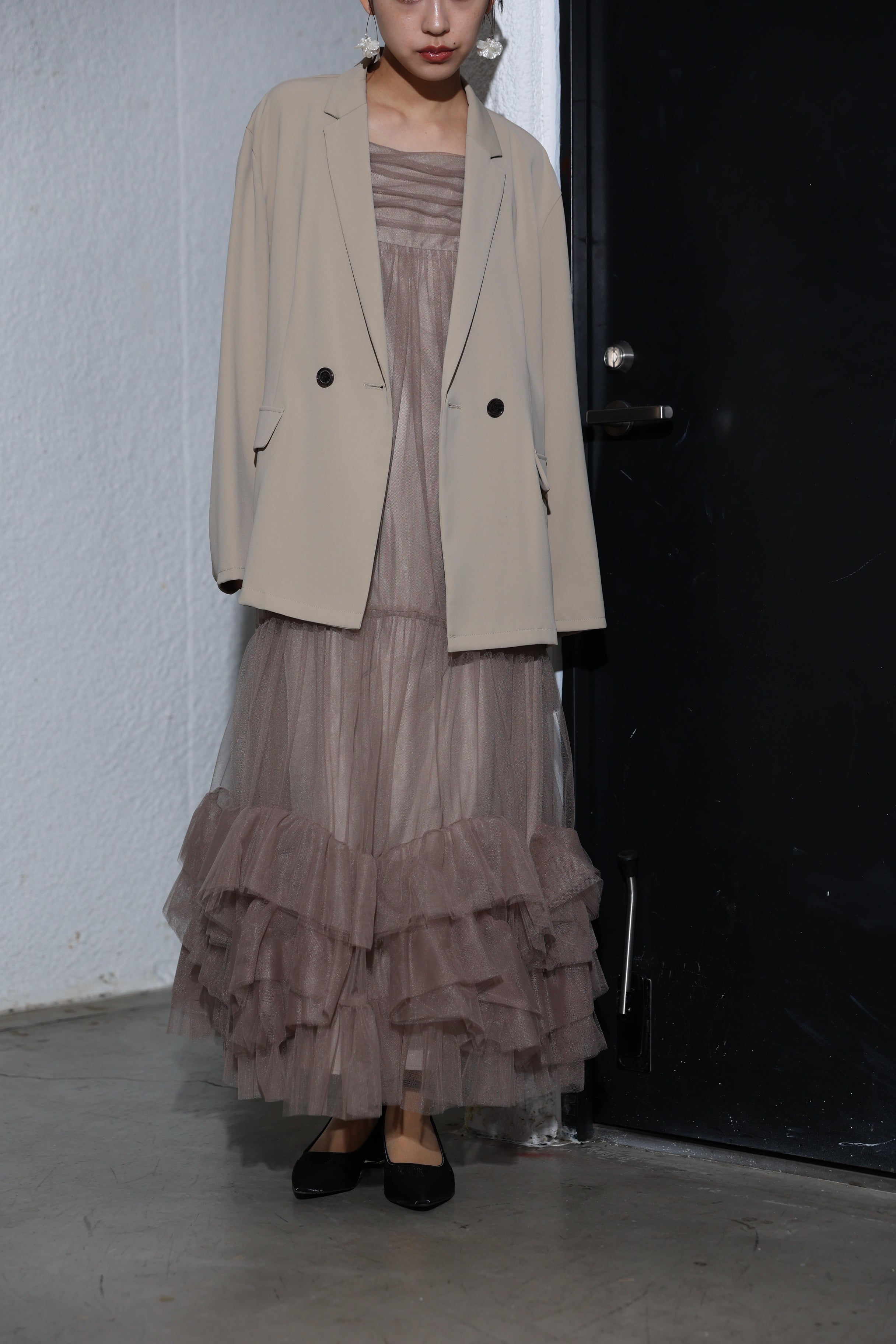 volume tulle jacket set dress (2383‐50283) – ALTIERA