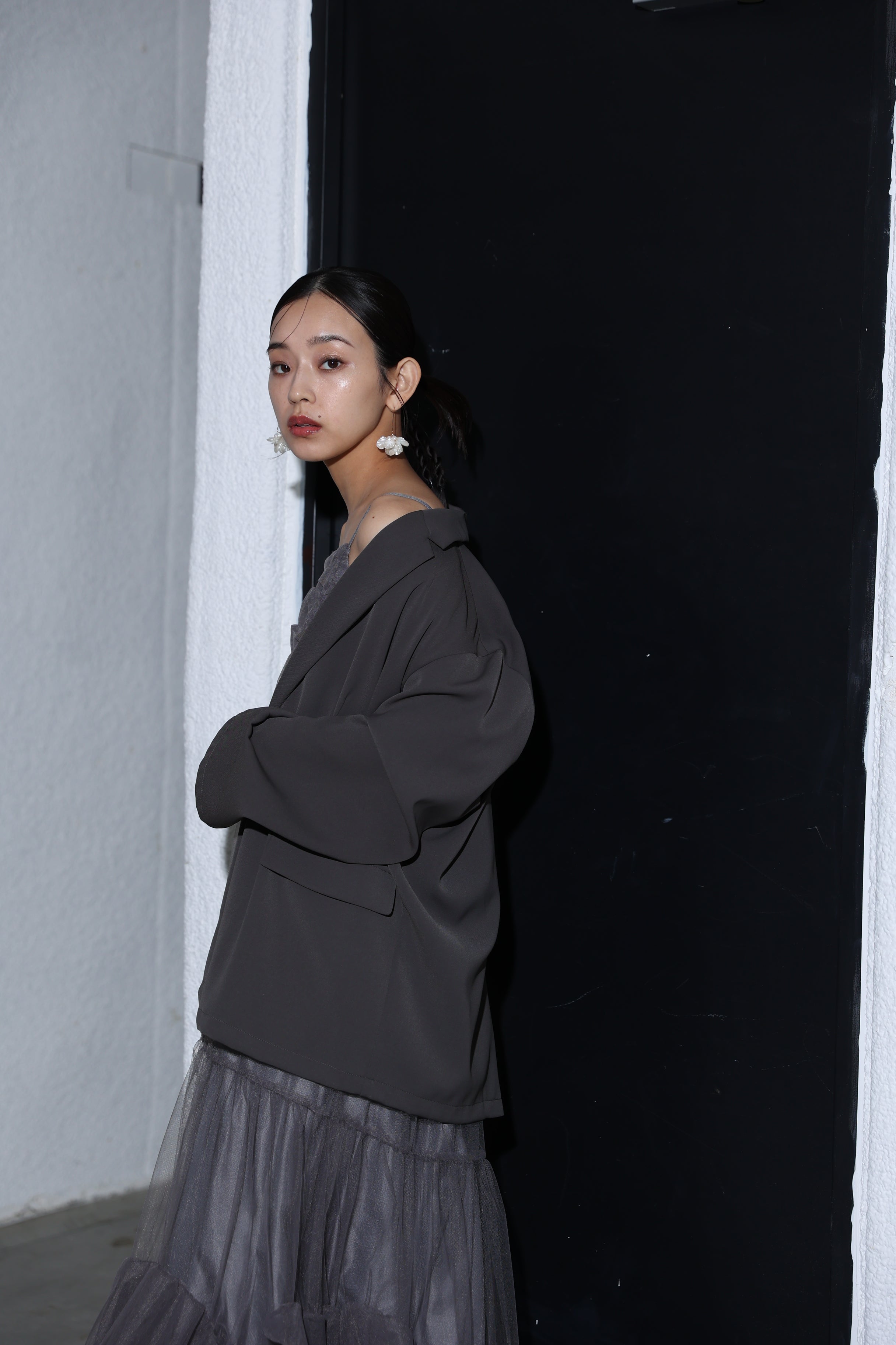 volume tulle jacket set dress (2383‐50283) – ALTIERA