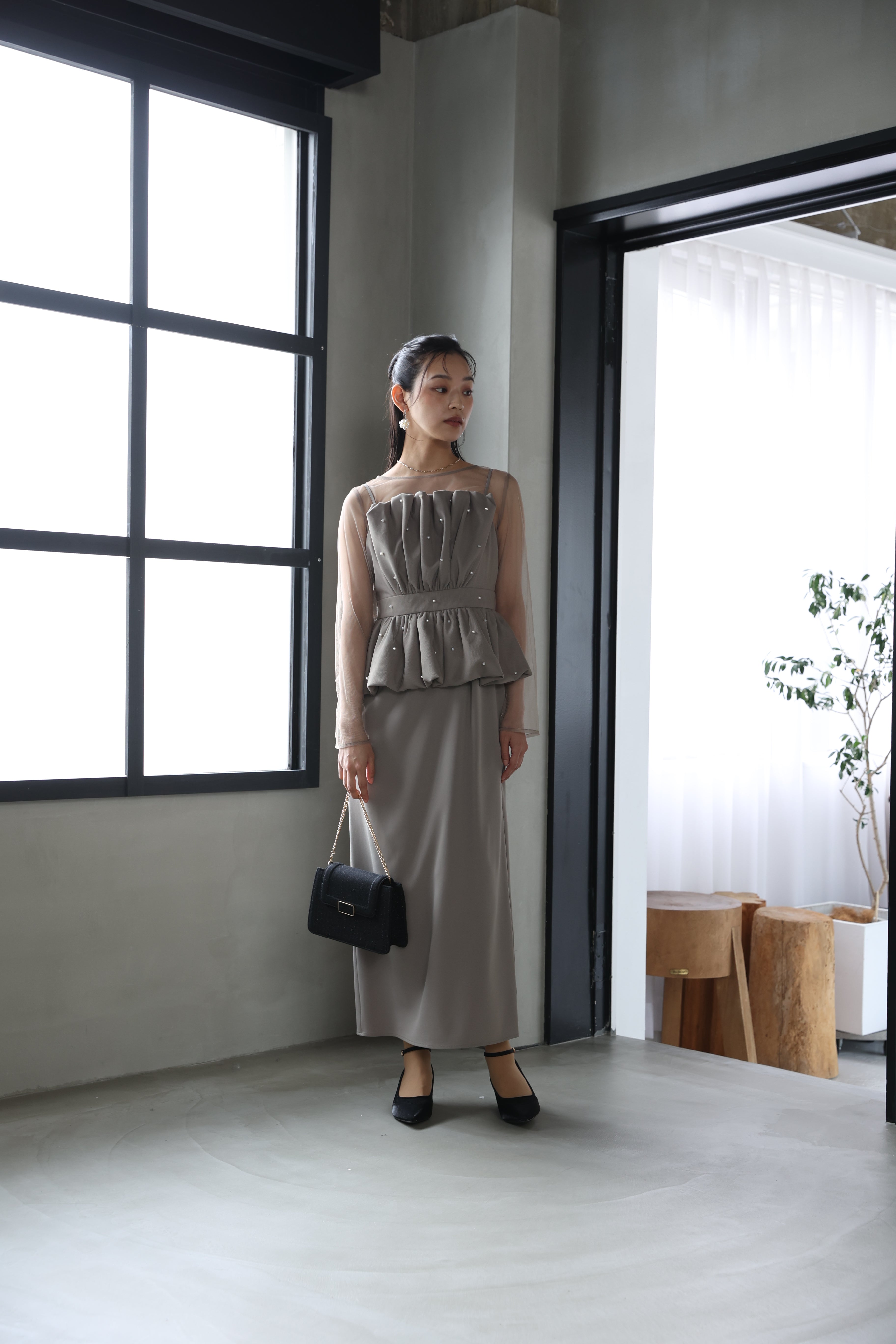 pearl bustier I line dress 6/12(fri)AM 10:00~販売スタート(82963-1