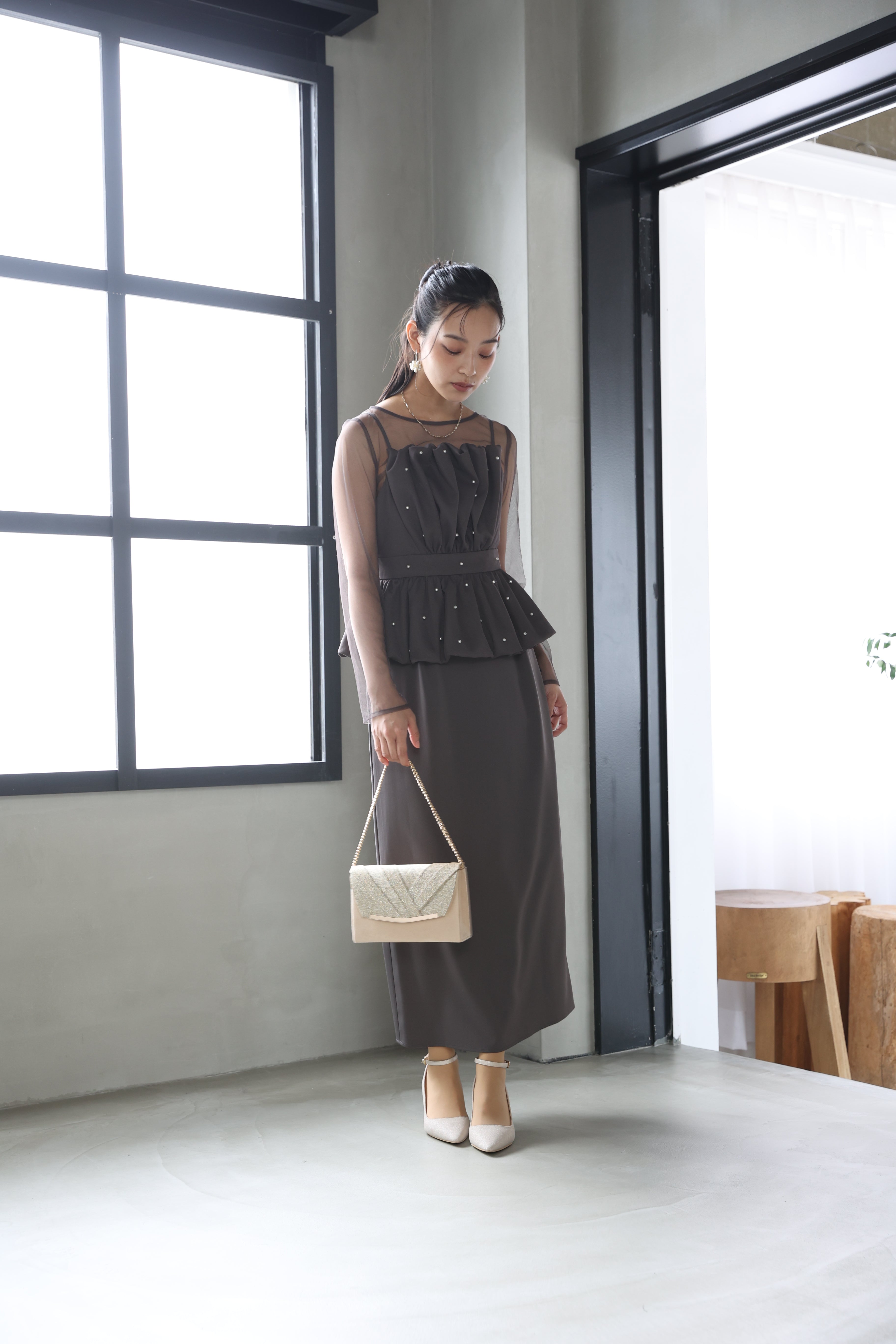 pearl bustier I line dress 6/12(fri)AM 10:00~販売スタート(82963-1