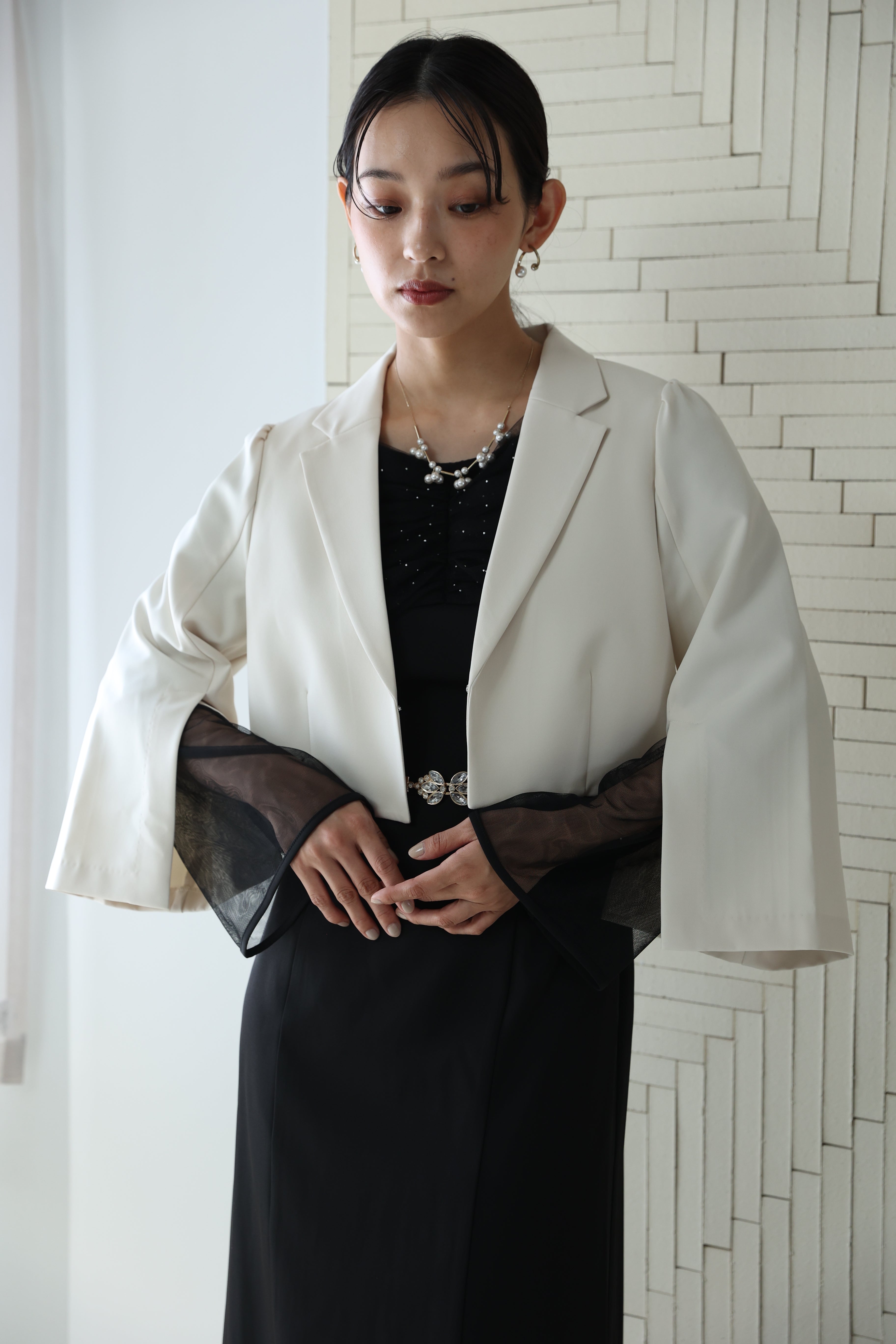 slit sleeve Jacket (0400-332T) – ALTIERA