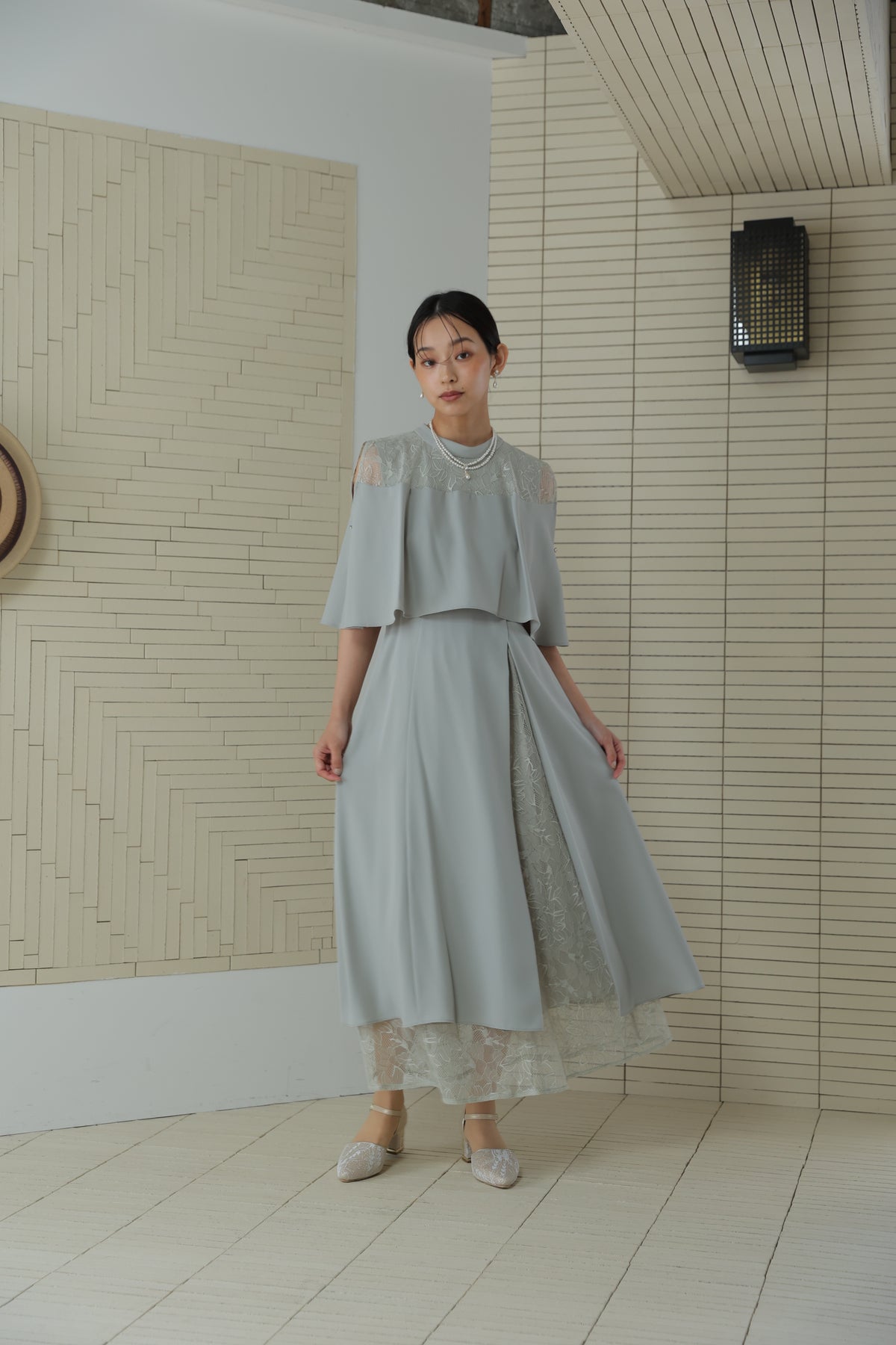 アッシュグリーン(モデル163cm)
