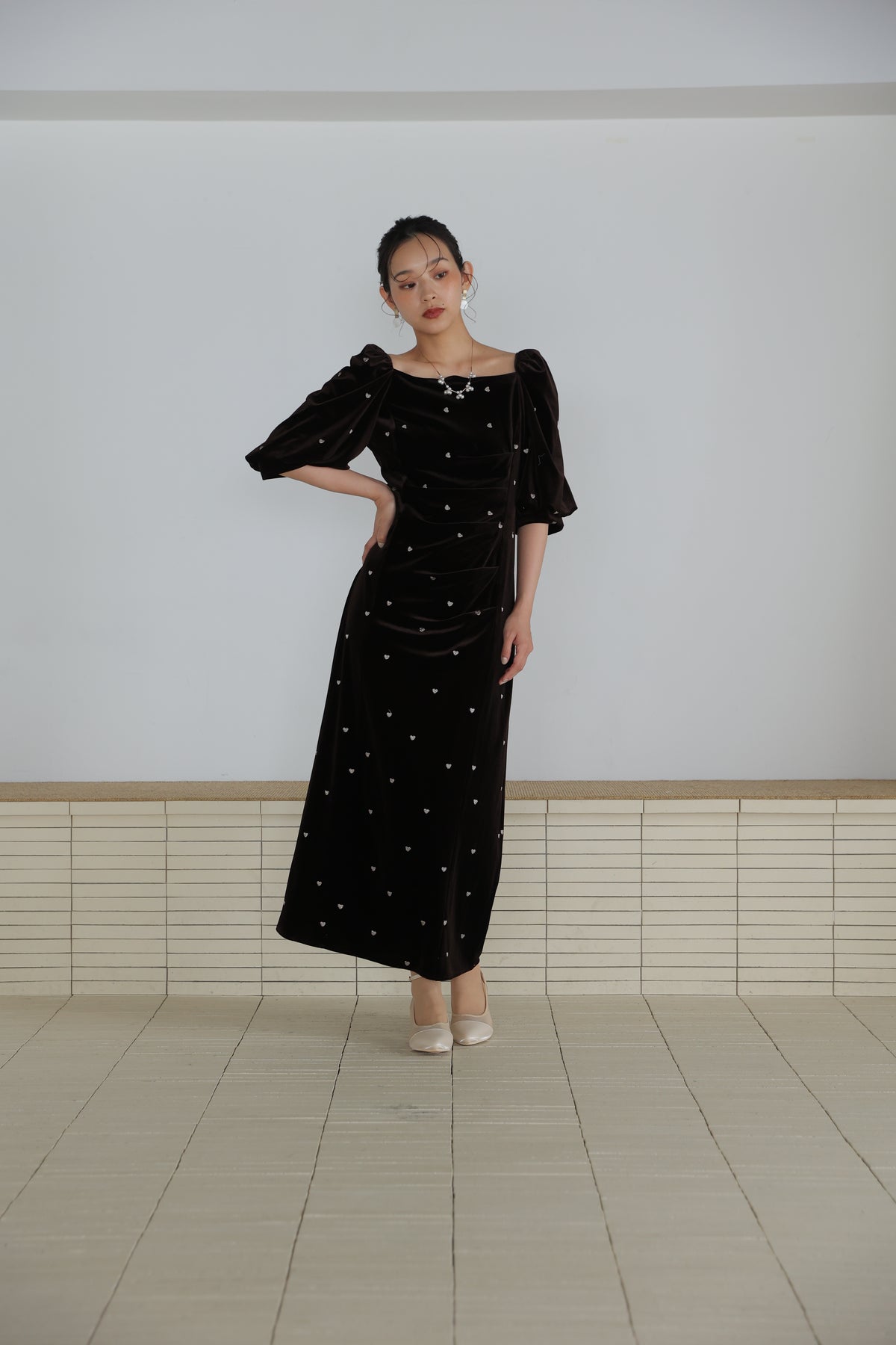 ブラウン(モデル163cm)
