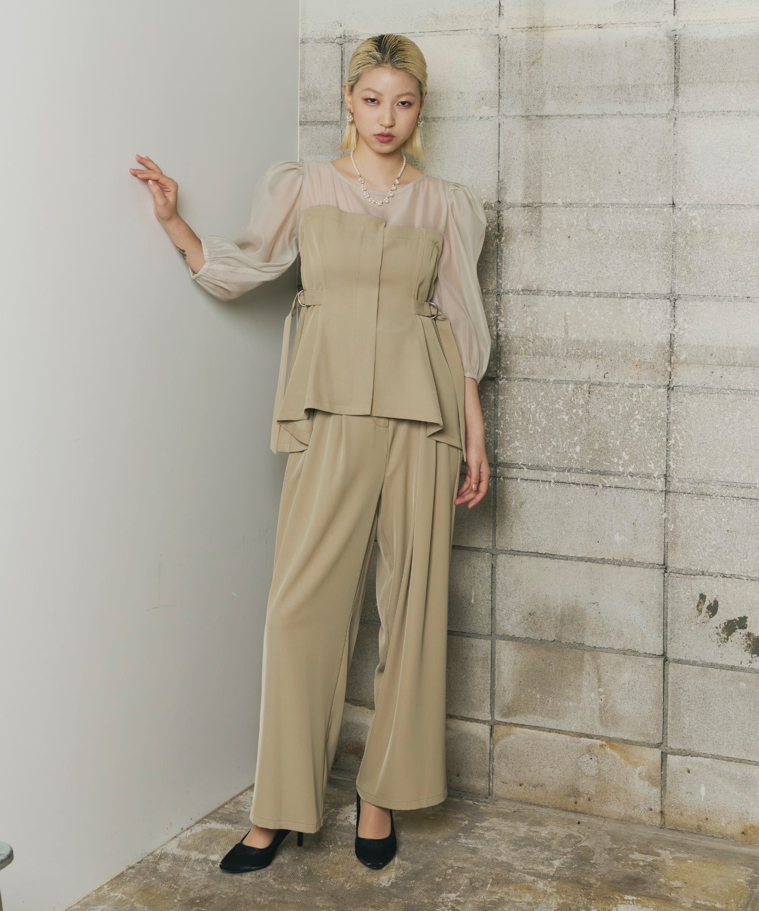 スーツ・フォーマル・ドレス et.UNiVER separated pants combination et.UNiVER パンツドレス separated pants combination