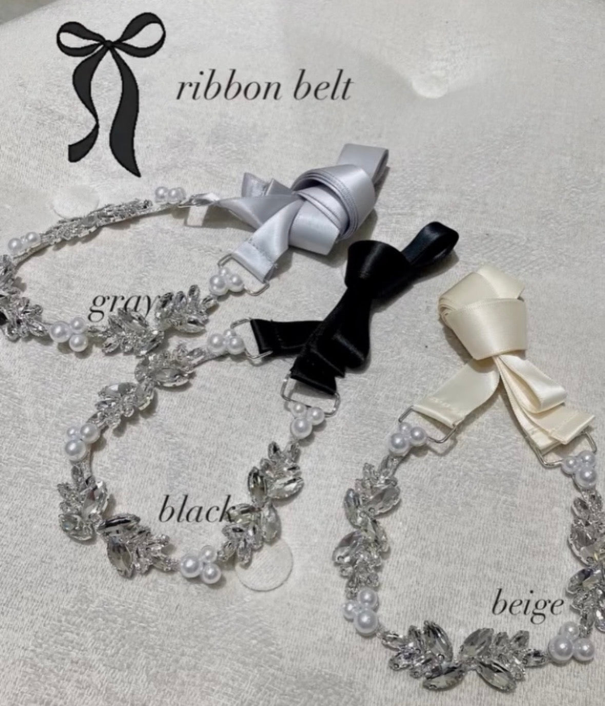 bijou ribbon belt(0402-997) – ALTIERA